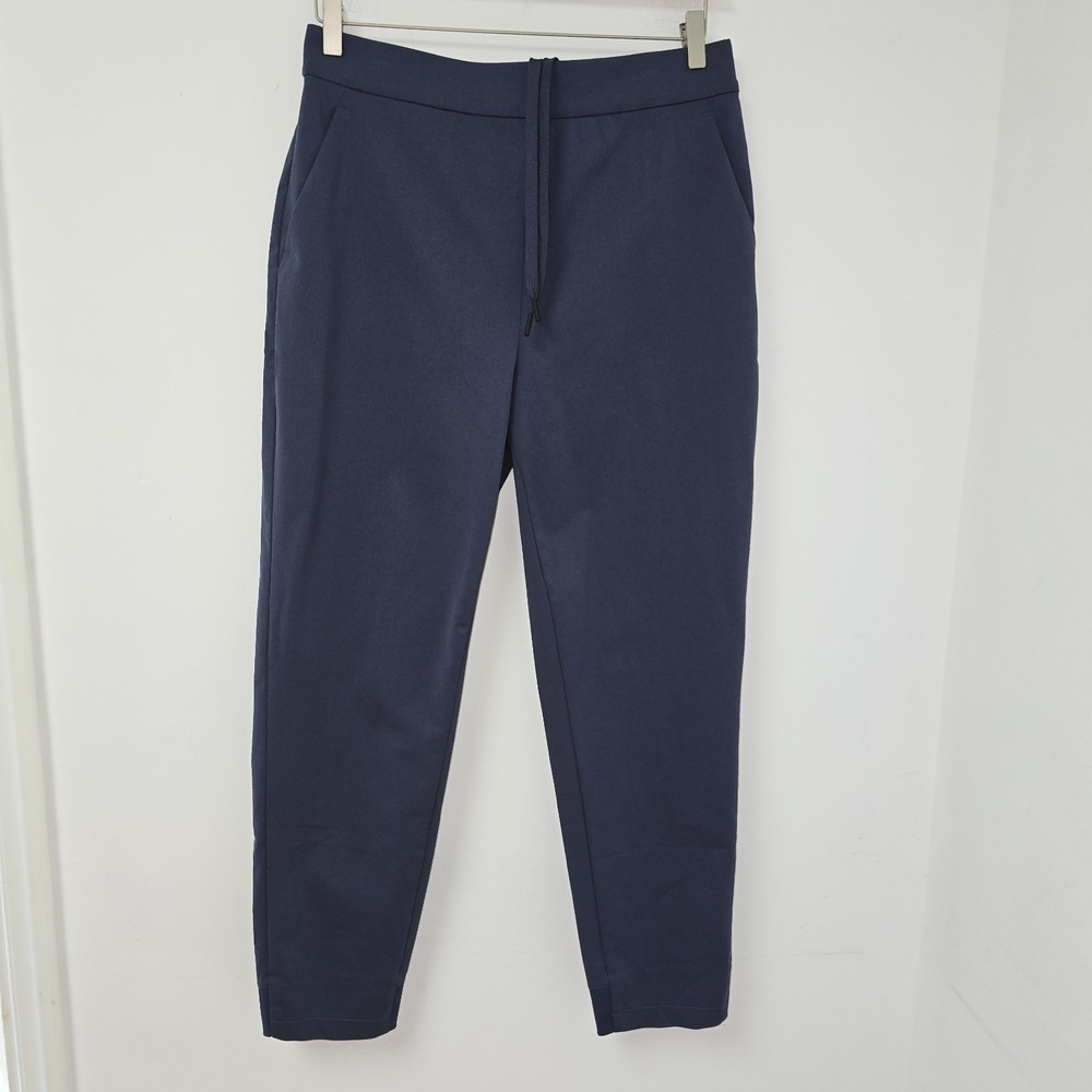 Ministry of Supply Women's 10 Blue Jogger Pant Pockets Pull-On Elastic Waist